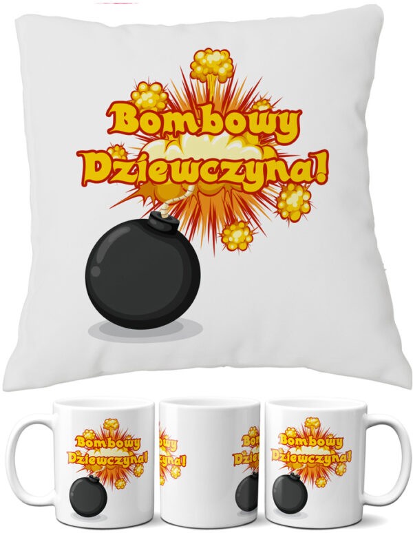 Poduszka i kubek walentynki