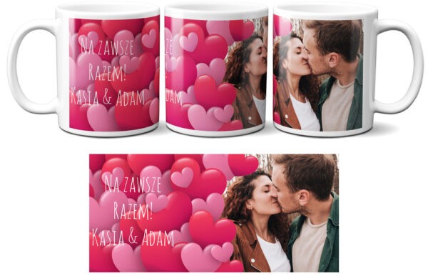 Foto kubek walentynki